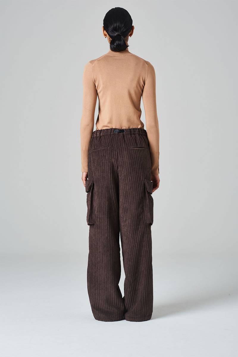 White sand Pantalone tasconato in velluto a coste Offerta speciale