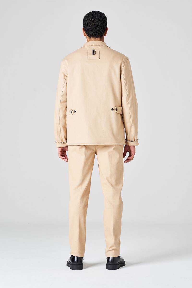 White sand Over shirt regular fit in bull denim di cotone Vendite stagionali