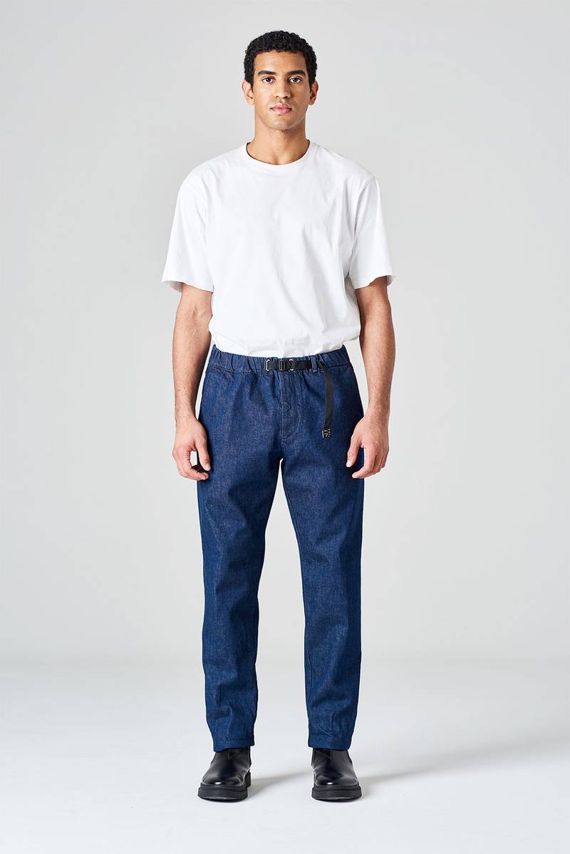 White sand Pantalone in denim cimosato Online Outlet