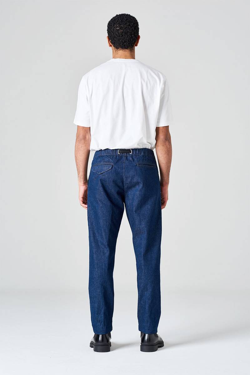 White sand Pantalone in denim cimosato Online Outlet