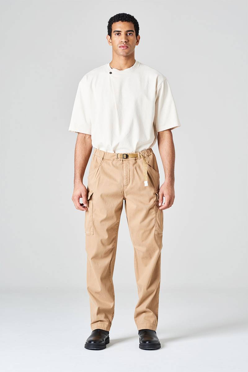 White sand Pantalone cargo in raso di cotone Bestseller