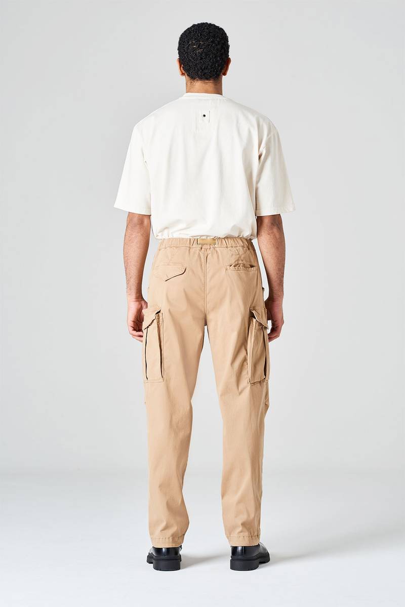White sand Pantalone cargo in raso di cotone Bestseller