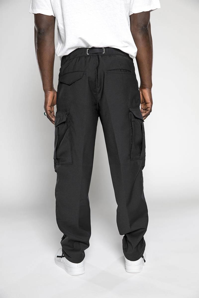 White sand Pantaloni cargo con gamba dritta in misto lana Fino al 50% di sconto