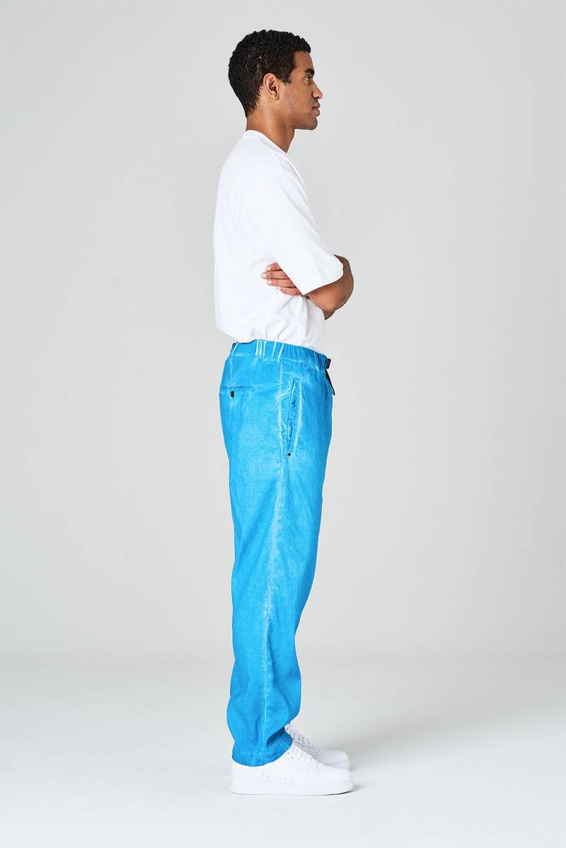 White sand Pantaloni in cotone lino elasticizzato Only for today