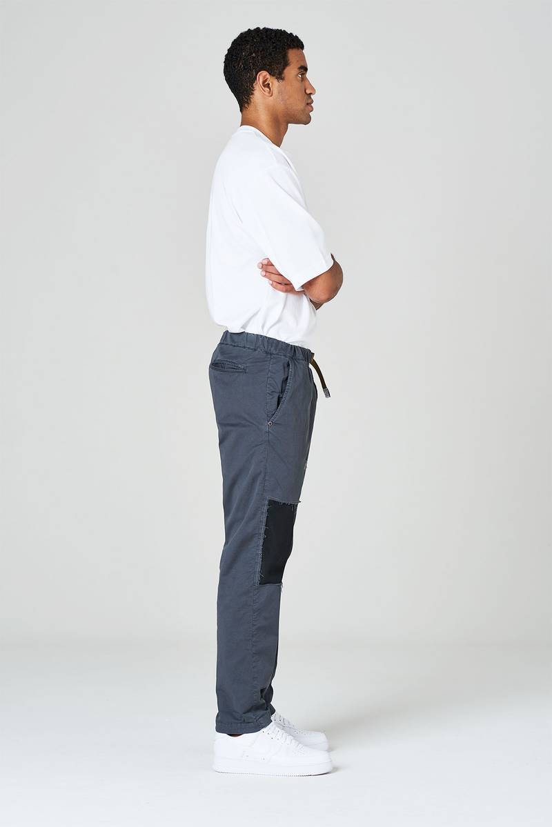 White sand Pantaloni in gabardina di cotone con toppe Offerta speciale della fabbrica