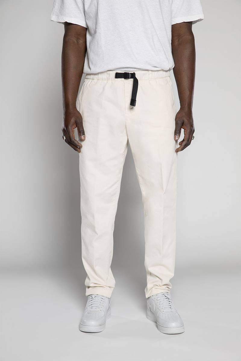 White sand Pantaloni in tessuto bull denim Trasporto libero internazionale