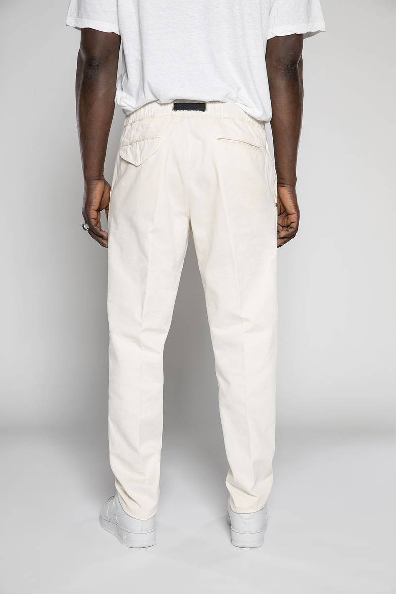 White sand Pantaloni in tessuto bull denim Trasporto libero internazionale
