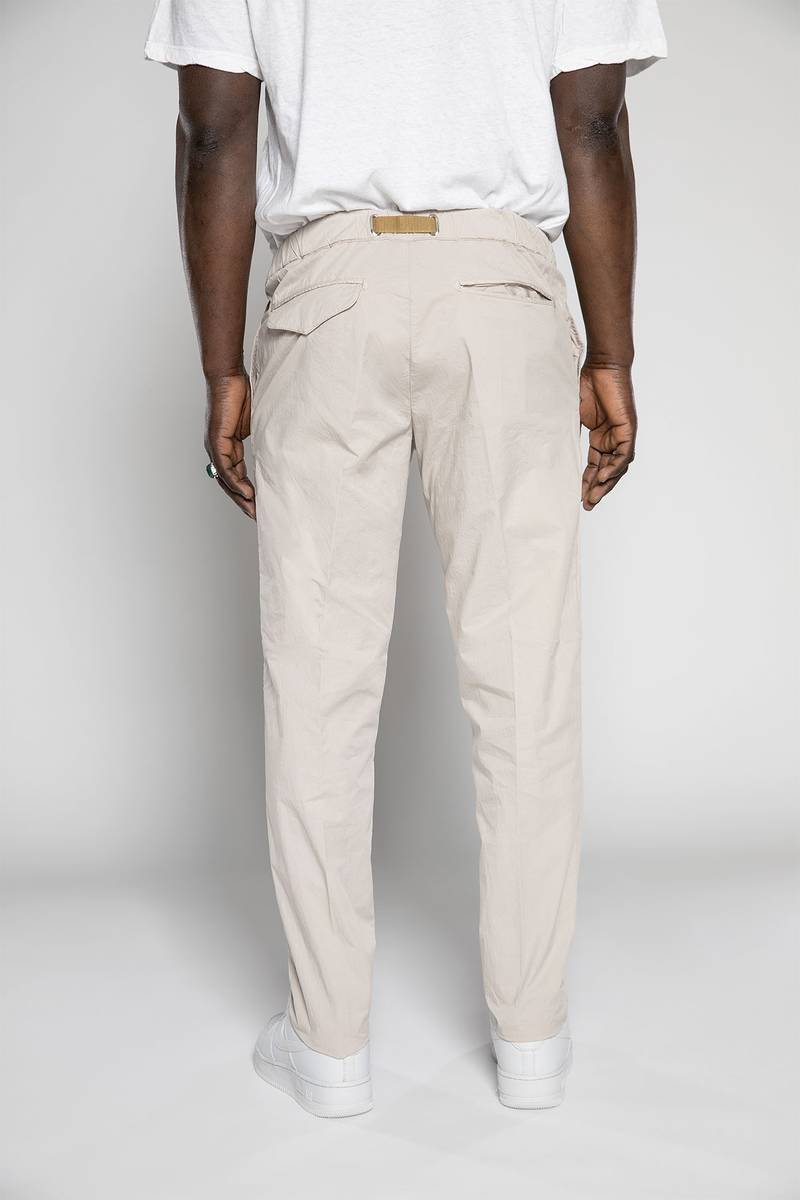 White sand Pantaloni in tela paracadute di cotone Officina