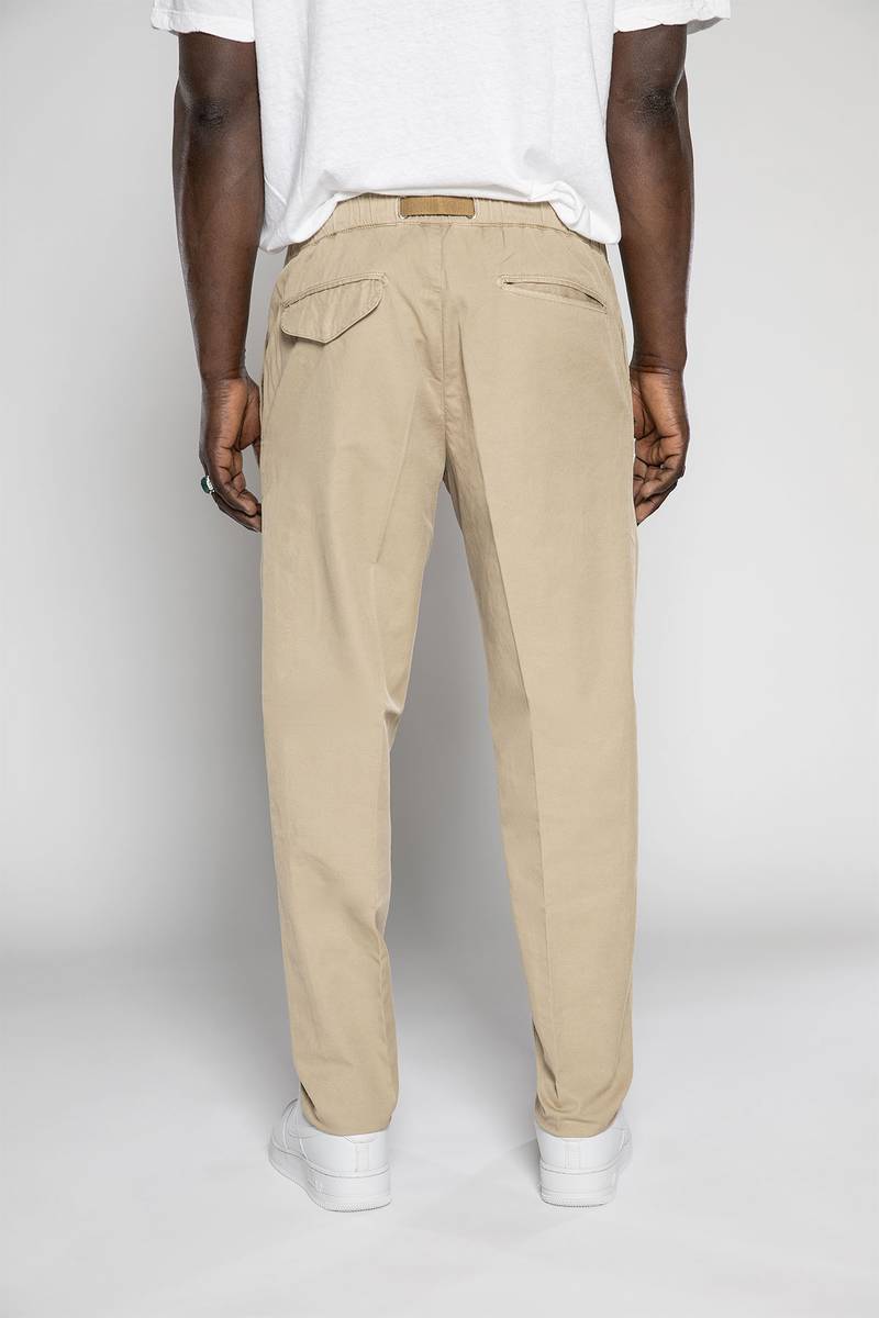 White sand Pantaloni in gabardina misto cotone-lino Limitato a 3 giorni
