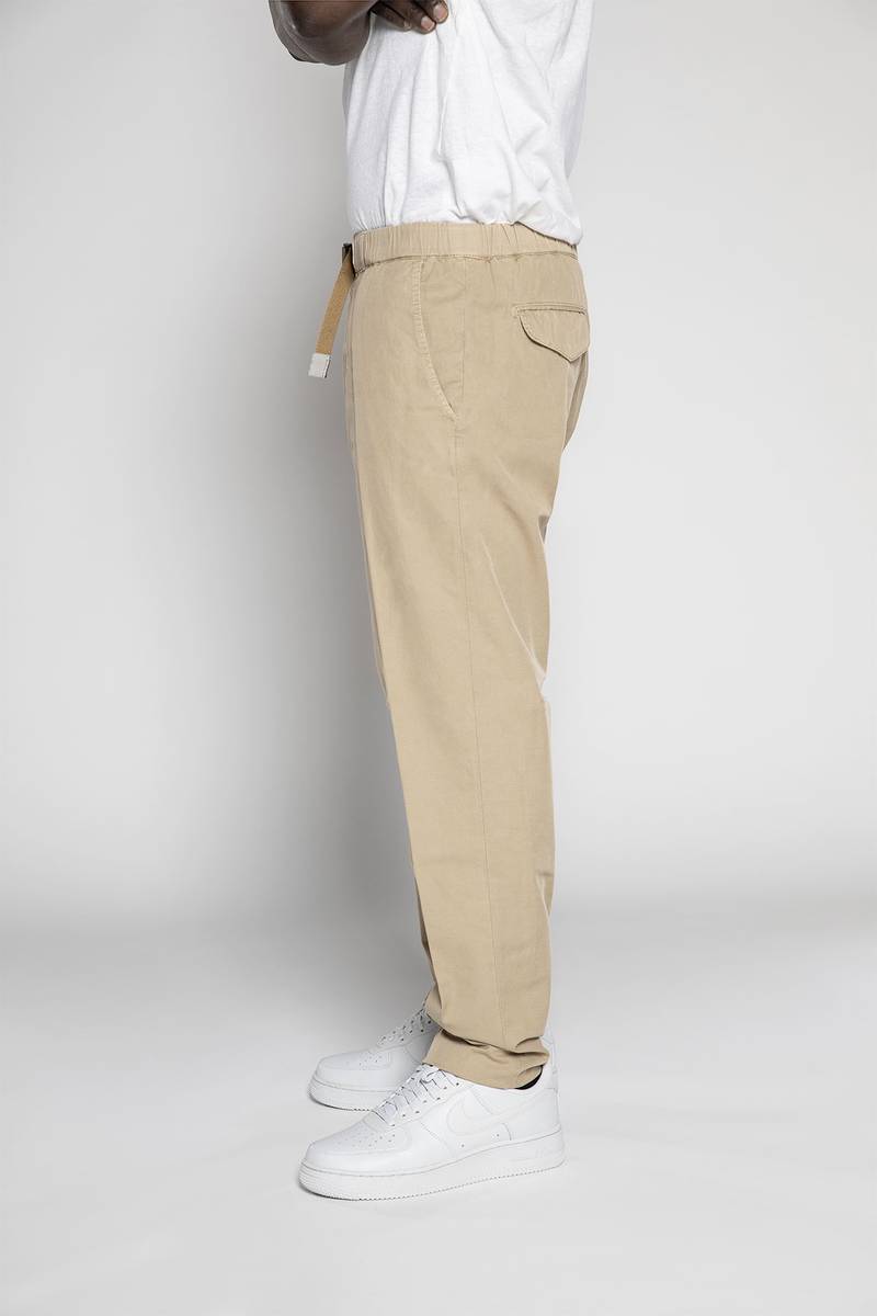 White sand Pantaloni in gabardina misto cotone-lino Limitato a 3 giorni