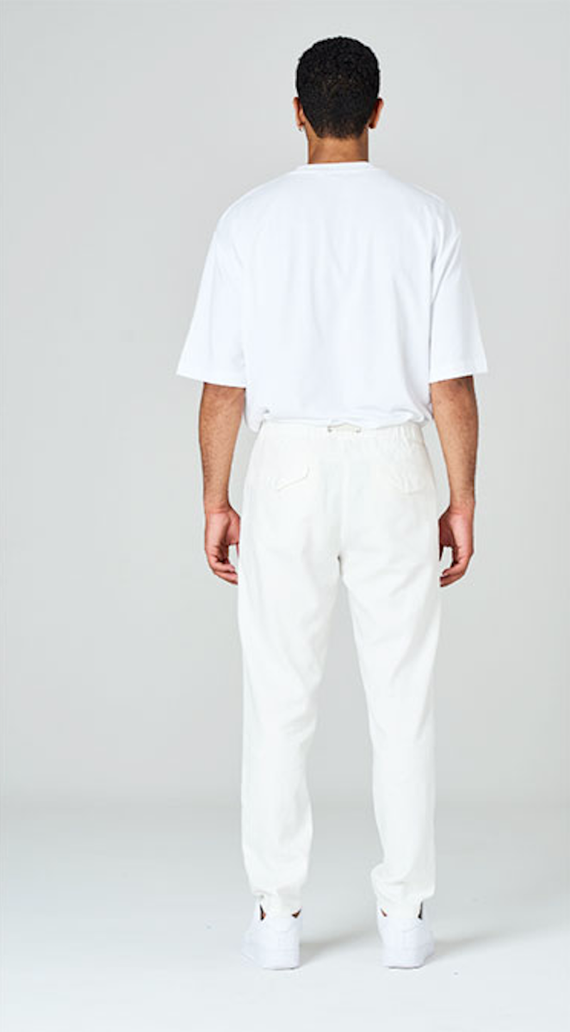 White sand Pantaloni regular fit con doppia pince Italy