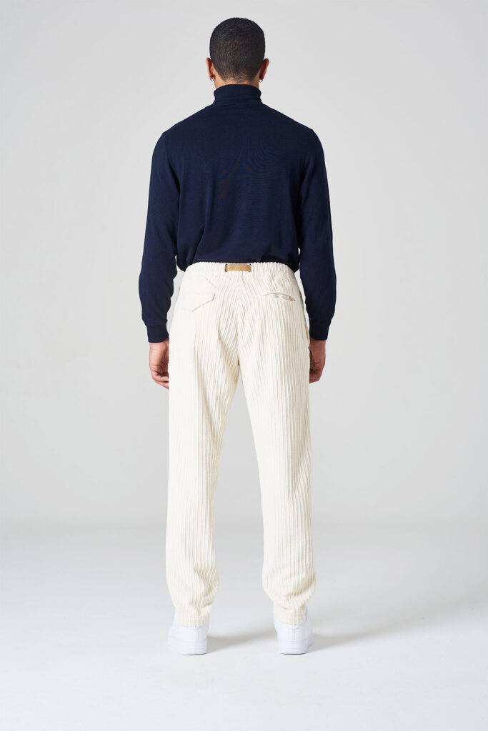 White sand Pantalone in denim cimosato Italia