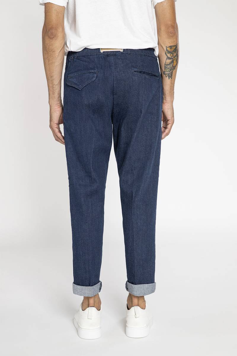 White sand Pantalone in denim cimosato In Linea