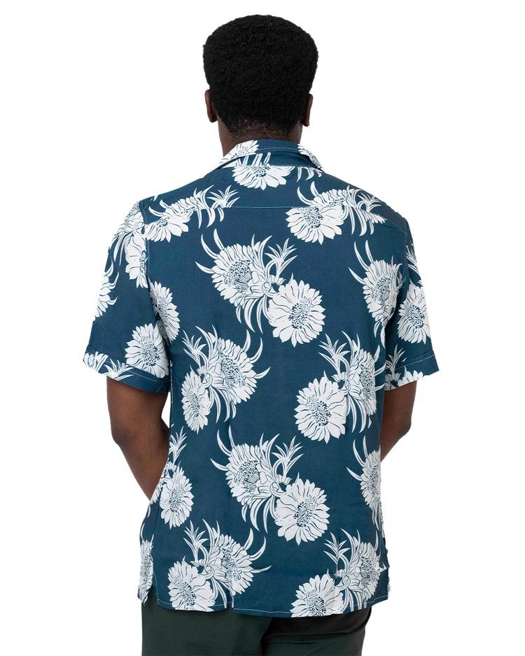Why not brand Camicia Mezza Manica con Fiori Collo Bowling Sconto