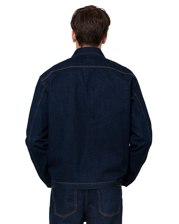 Why not brand Giacca in denim con zip blu wash Prezzo Ridotto