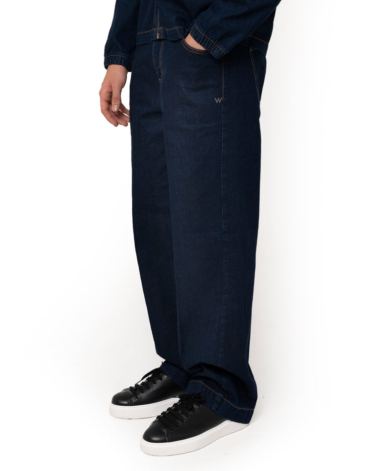 Why not brand Pantalone in denim blu wash Sottocosto