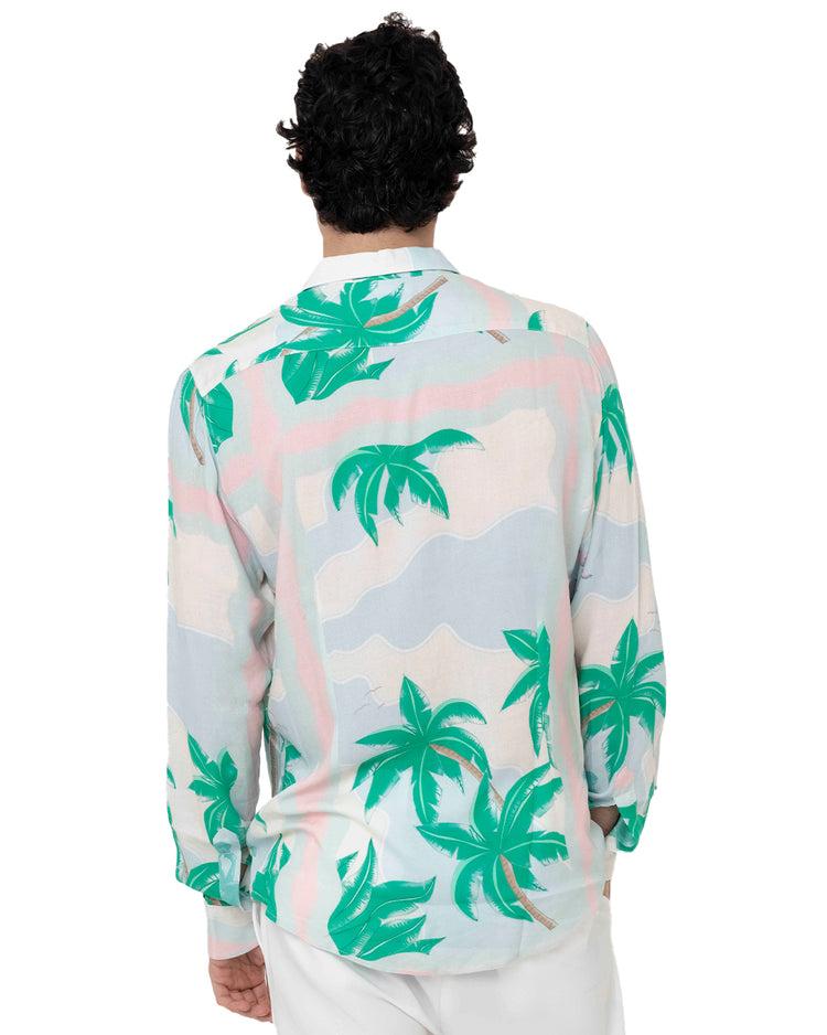 Why not brand Camicia Manica Lunga con Palme Prezzo di fabbrica