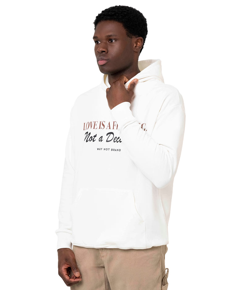 Why not brand Hoodie con Stampa Love is a Feeling In Saldo