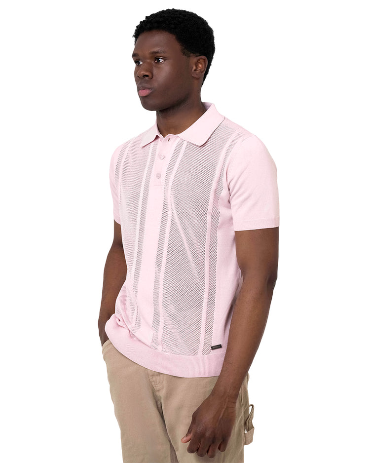 Why not brand Polo Tre Bottoni con Fantasia Tono du Tono Vendita calda