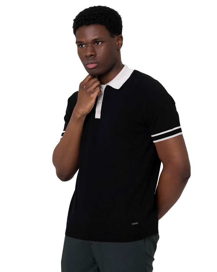 Why not brand Polo Tre Bottoni con Collo e Polsino Manica a Contrasto Offerta migliore