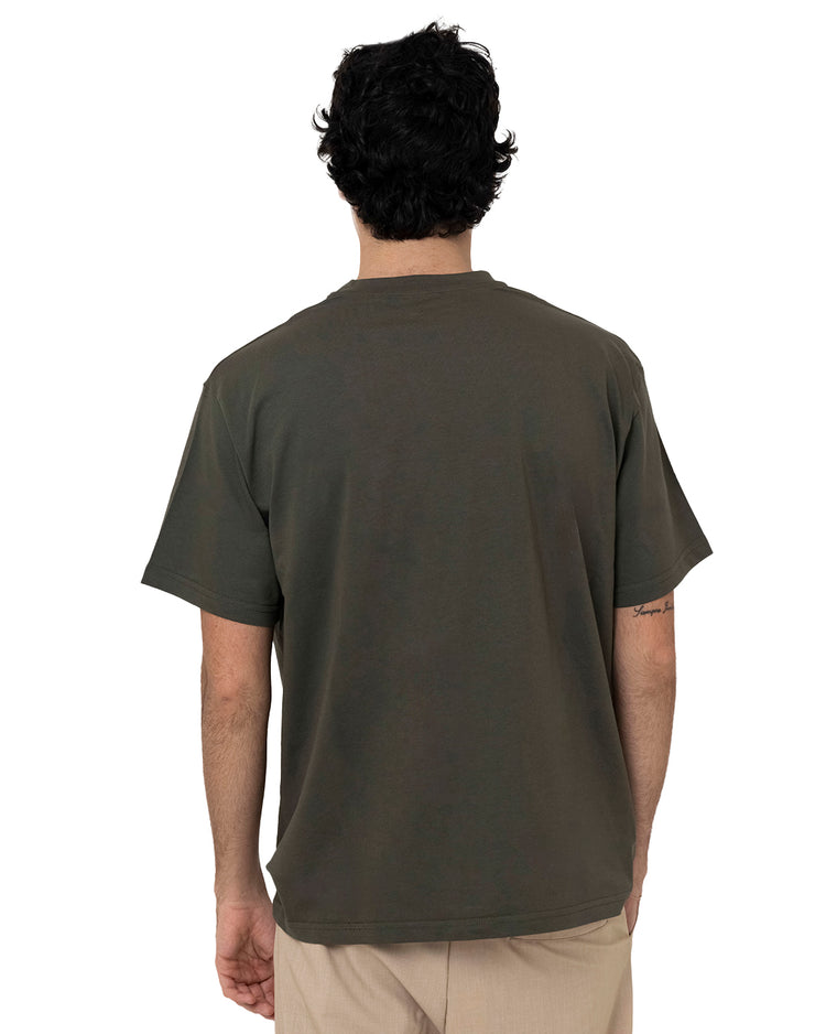 Why not brand T-Shirt Girocollo con Applicazione Sfilacciata Offerta temporanea
