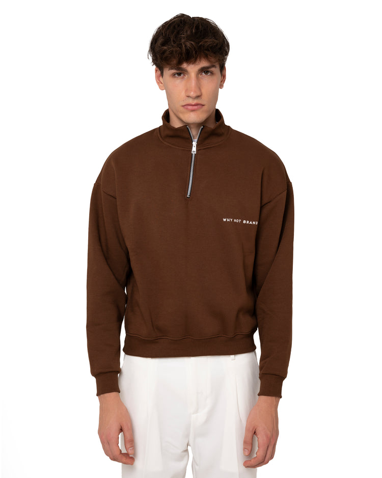 Why not brand Felpa mezzocollo con Zip Offerte esclusive