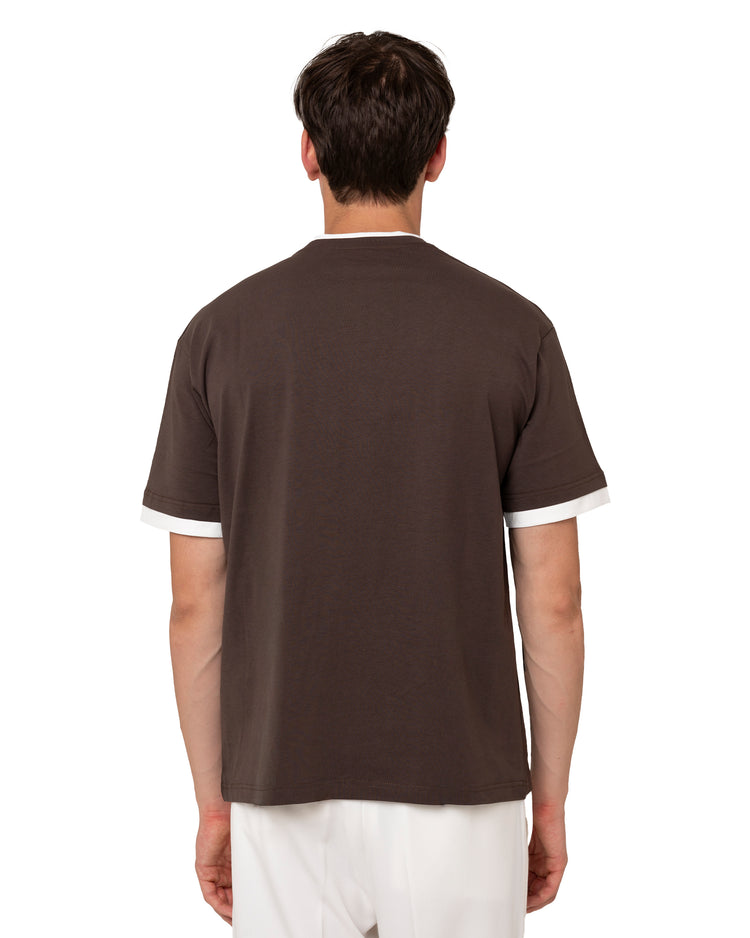 Why not brand T-shirt girocollo con bordini a contrasto Sconti questo mese