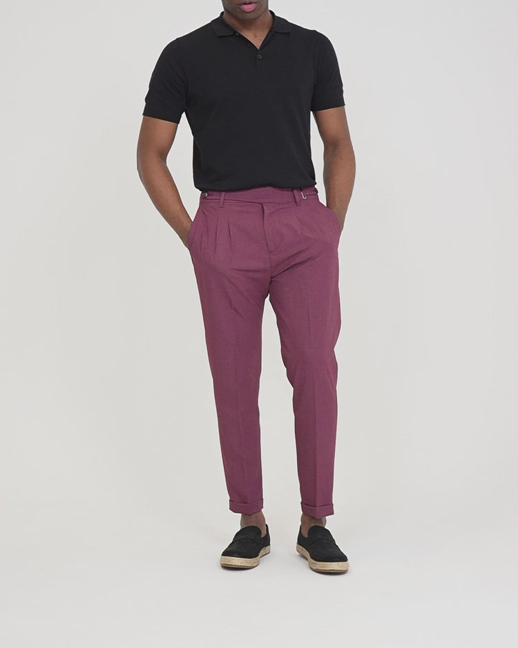 Why not brand Pantalone Pinces e Abbottonatura Laterale Smaltimento dello stoccaggio