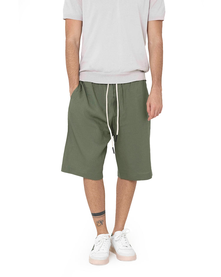 Why not brand Short in Lino Comfort con Laccio Offerta temporanea