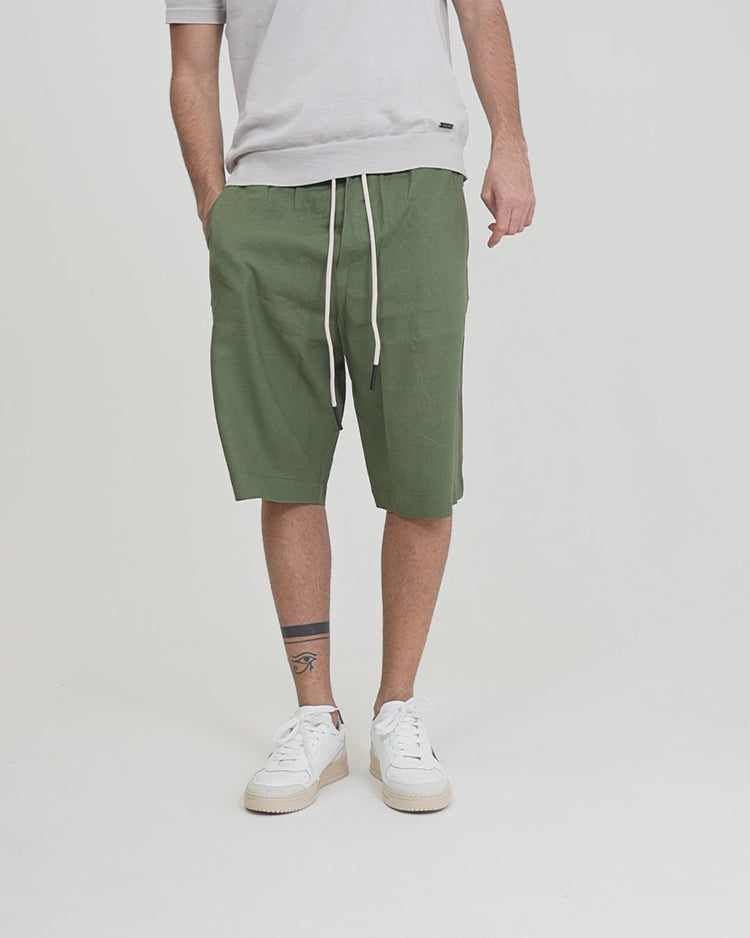 Why not brand Short in Lino Comfort con Laccio Offerta temporanea