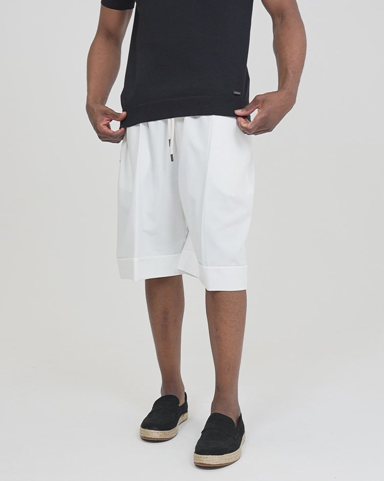 Why not brand Short Over con Laccio e Risvolto al Fondo Lightning offer