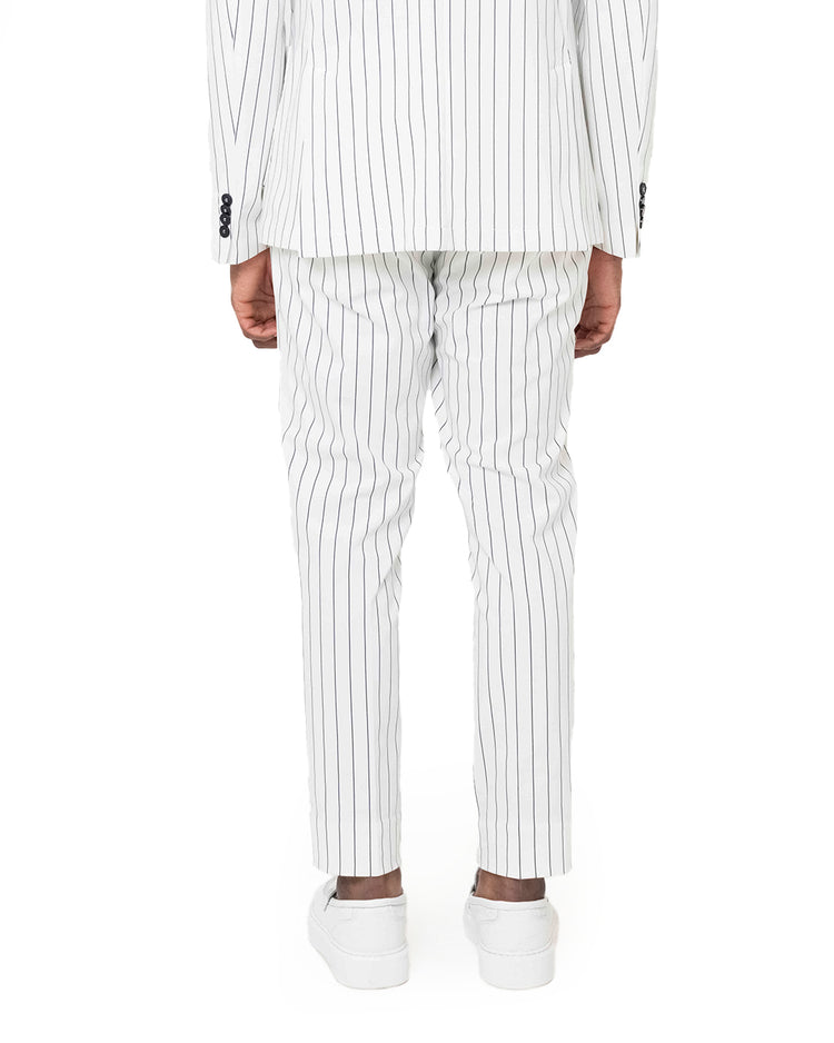 Why not brand Pantalone Gessato con Tasche a Filo Vendita Calda