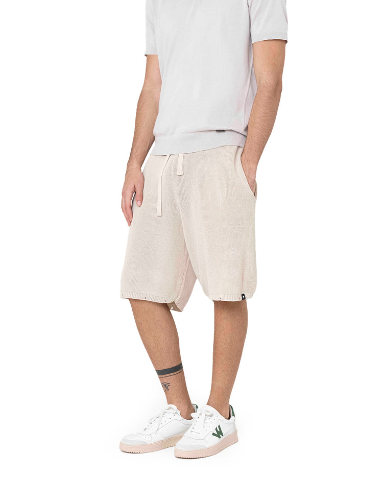 Why not brand Short in Maglia a Costine con Laccio Tinta su Tinta Offerte giornaliere