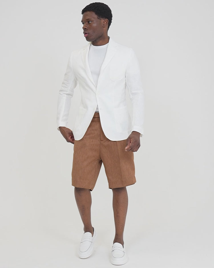 Why not brand Short Sartoriale con Pences Chiusura Laterale con Tasca a Filo 2025