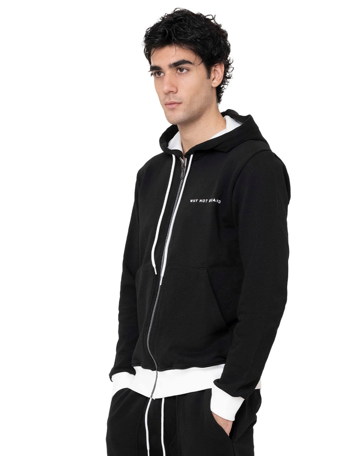 Why not brand Felpa con Zip e Tasche con Cappuccio Rilascio limitato