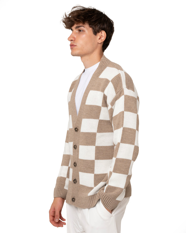 Why not brand Cardigan con fantasia quadri Trasporto libero internazionale