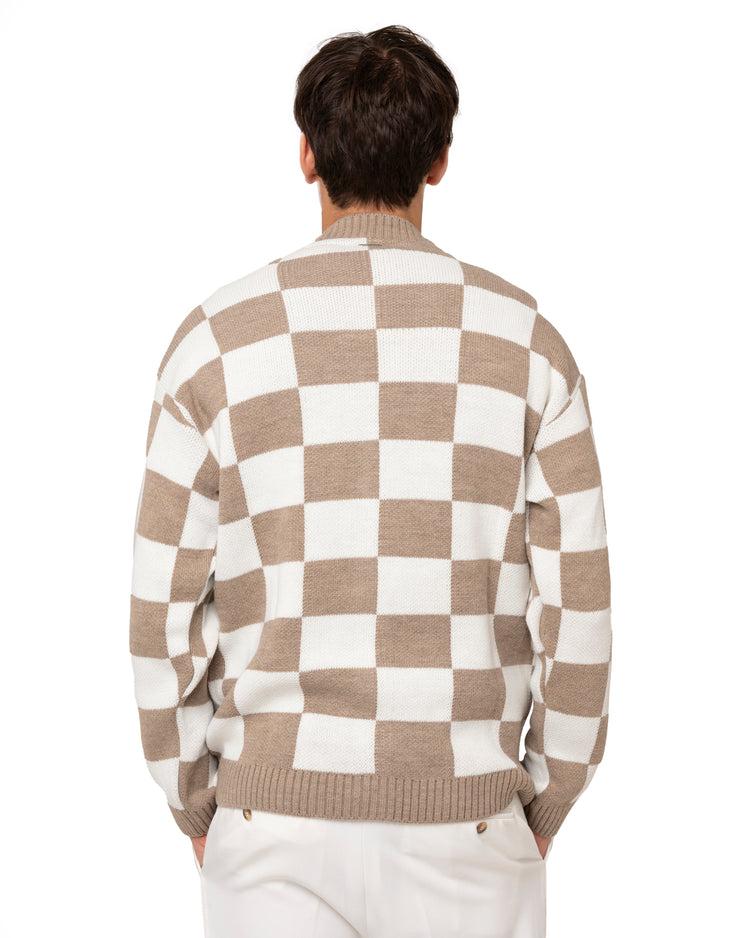 Why not brand Cardigan con fantasia quadri Trasporto libero internazionale