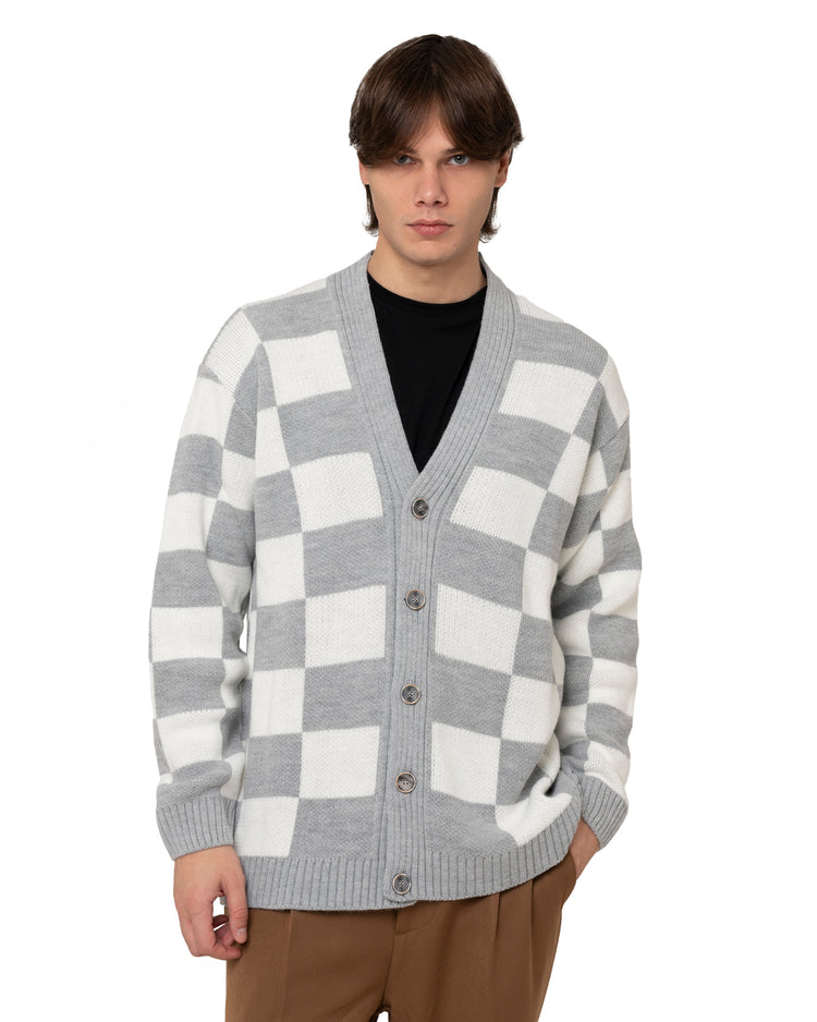 Why not brand Cardigan con fantasia quadri Trasporto libero internazionale