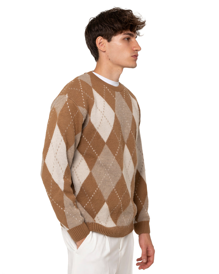 Why not brand Maglione girocollo con rombi Officina