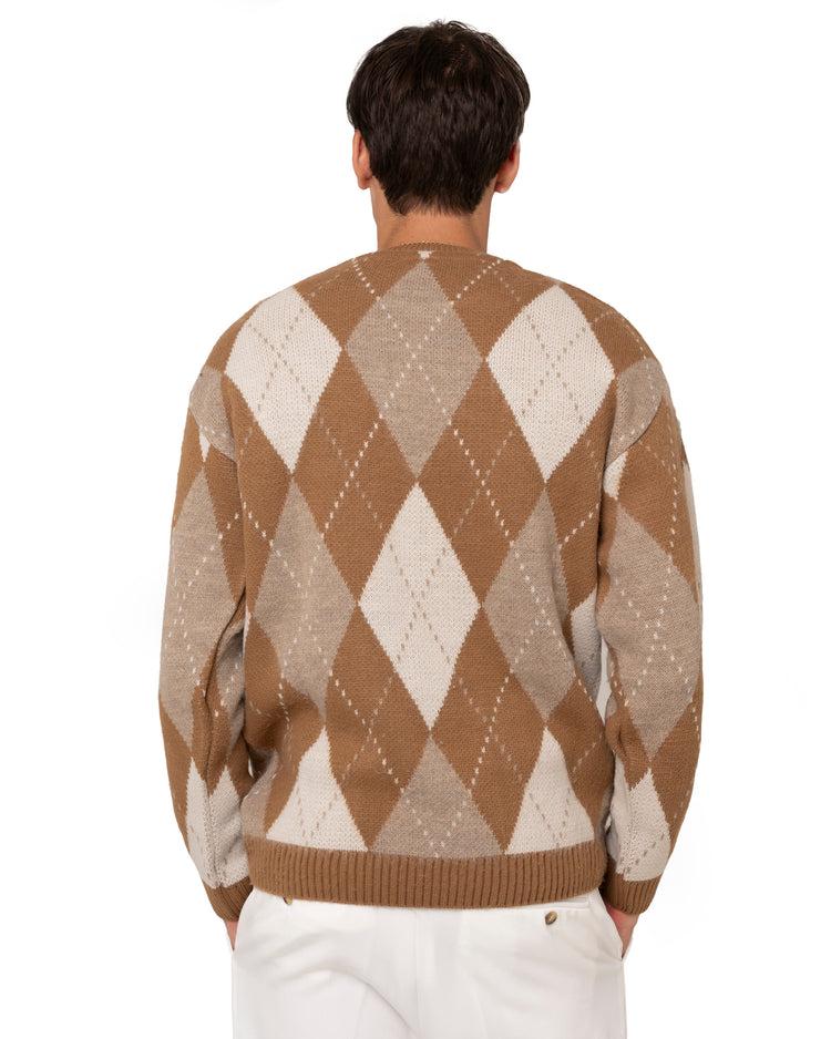 Why not brand Maglione girocollo con rombi Officina