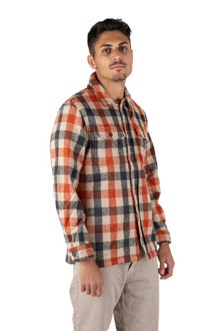 Why not brand Giacca Camicia a quadri Arancione Promozione