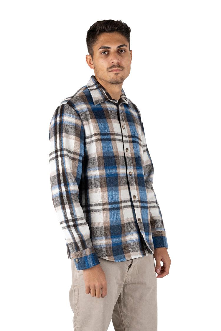 Why not brand Giacca Camicia a quadri Blu Outlet