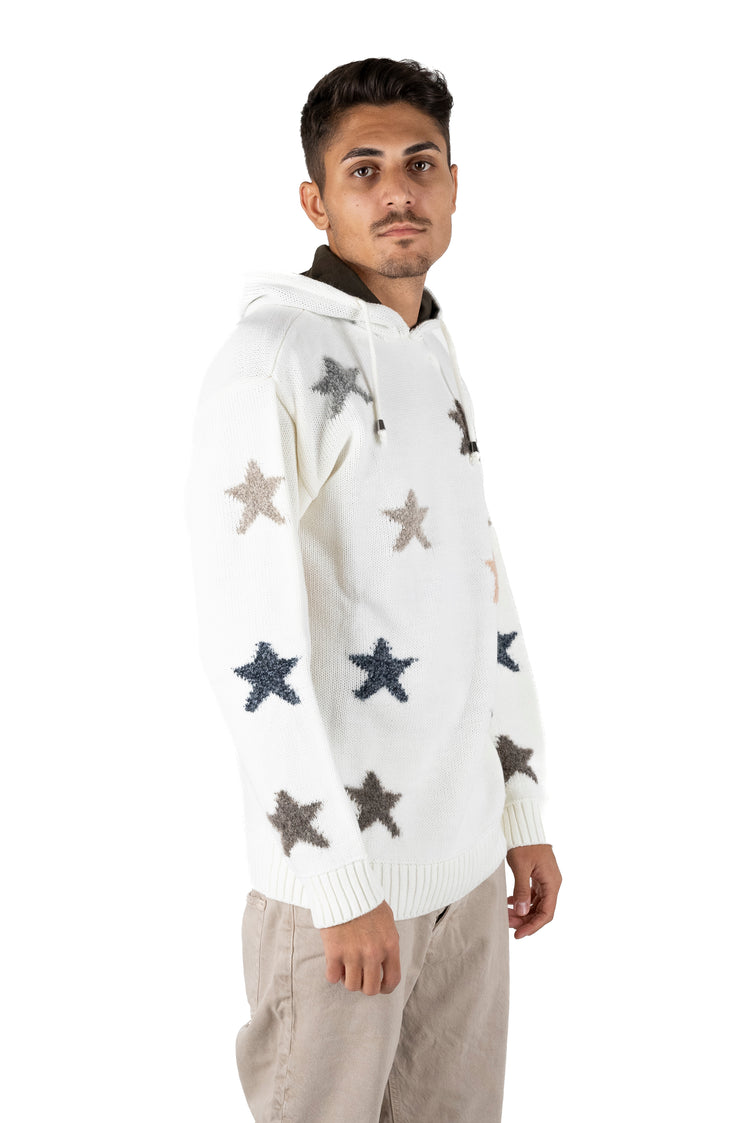Why not brand Maglioncino con cappuccio e stelle Saldi