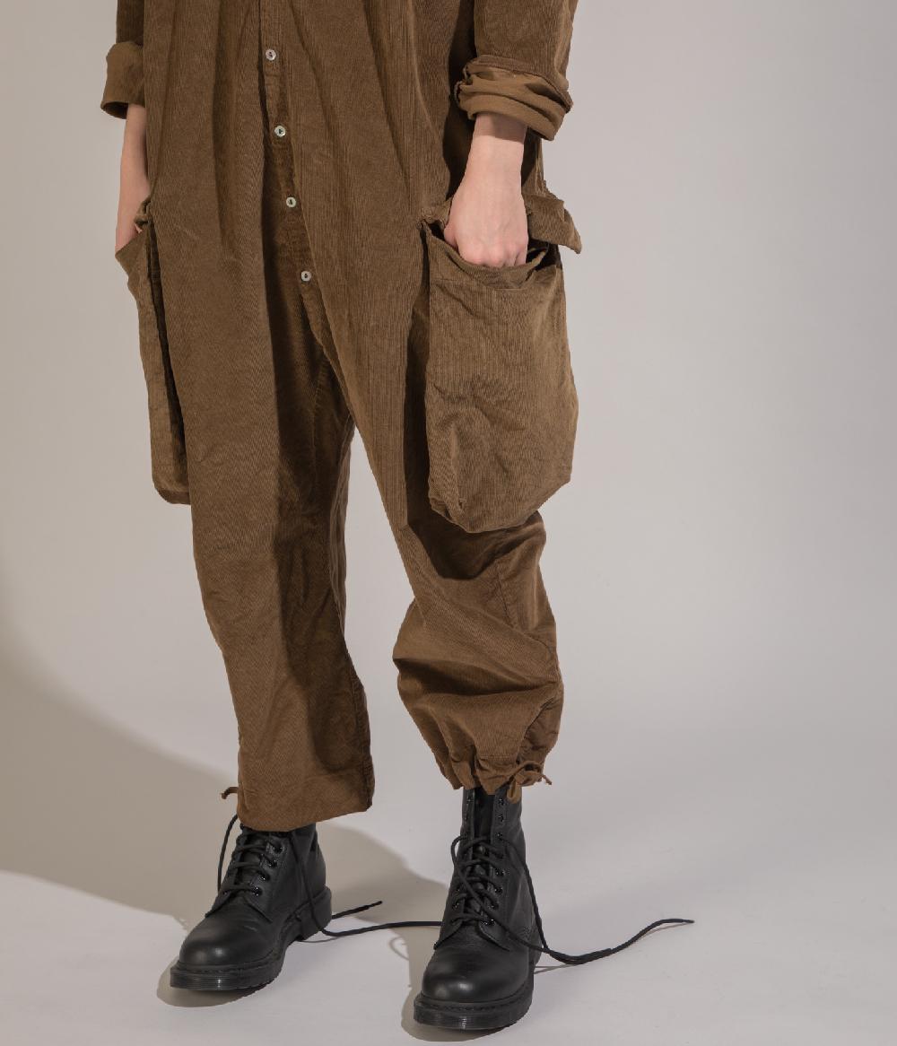 Album Di Famiglia art. 20W6084 CORDUROY CARGO JUMPSUIT Sconto