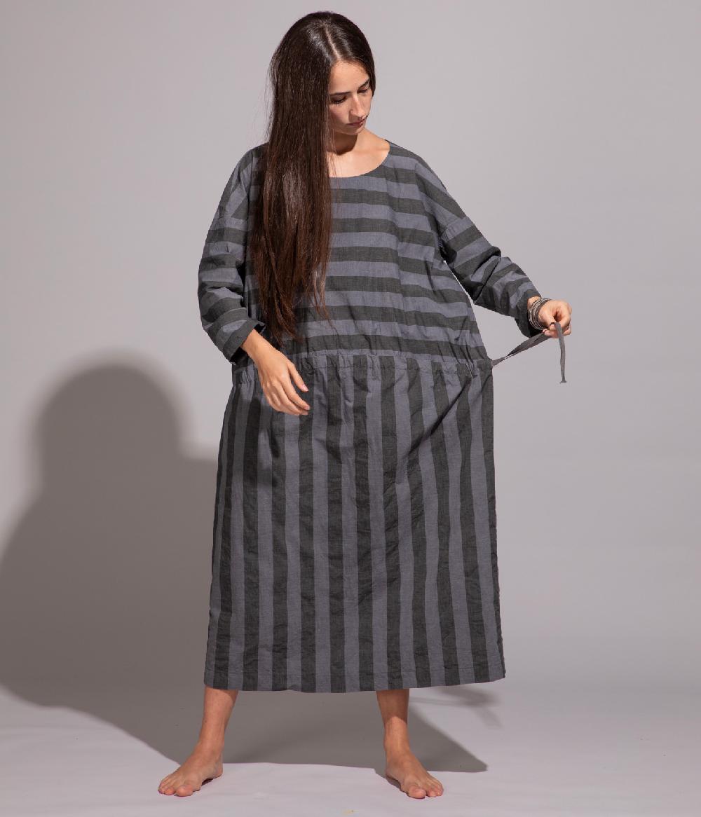 Album Di Famiglia art. 20S#31_90 LONG STRIPED DRESS Vendita