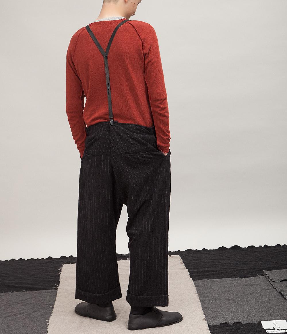 Album Di Famiglia art. 15W23_123 PANTALONE OVER GESSATO Discount Store per i nuovi prodotti