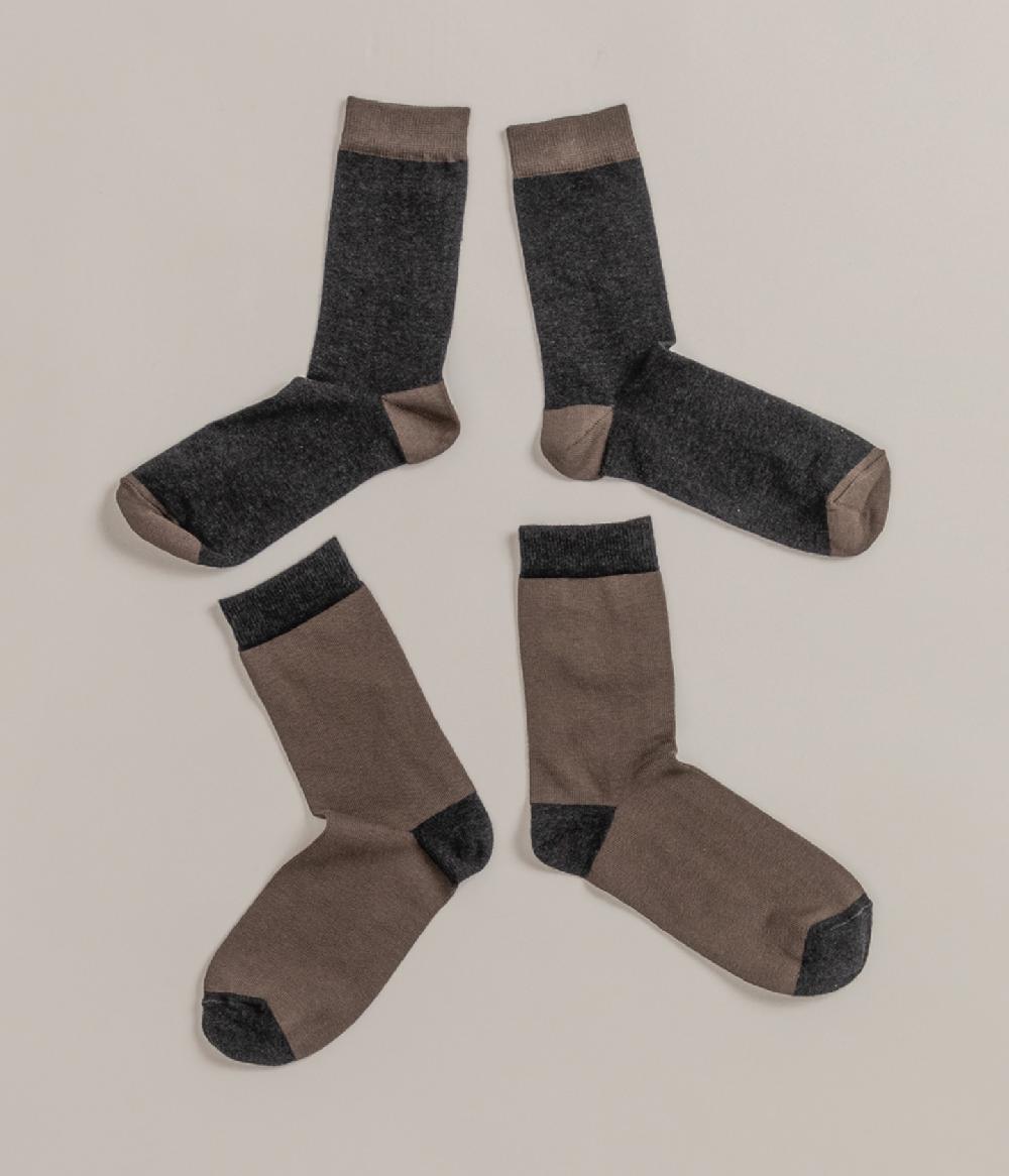 Album Di Famiglia art. 21W9043 SOCKS BICOLOR 2 pieces I Più Venduti