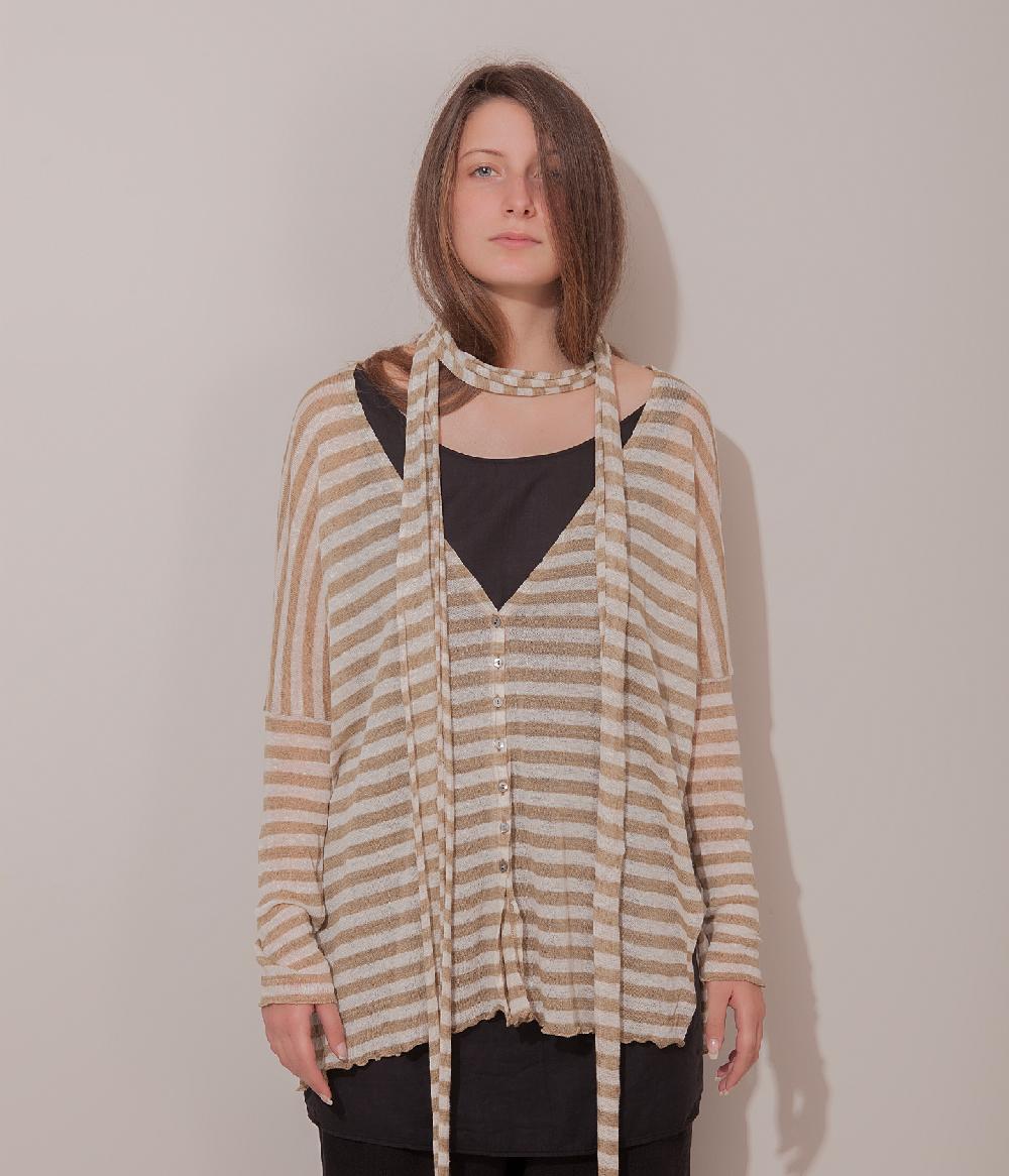 Album Di Famiglia art. 17S#41_80 STRIPED CARDIGAN LR Sconto di tempo limitato
