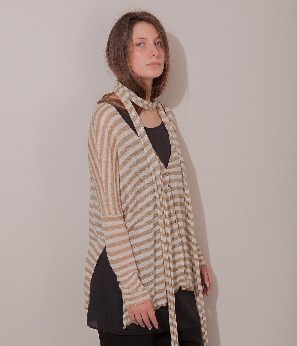 Album Di Famiglia art. 17S#41_80 STRIPED CARDIGAN LR Sconto di tempo limitato