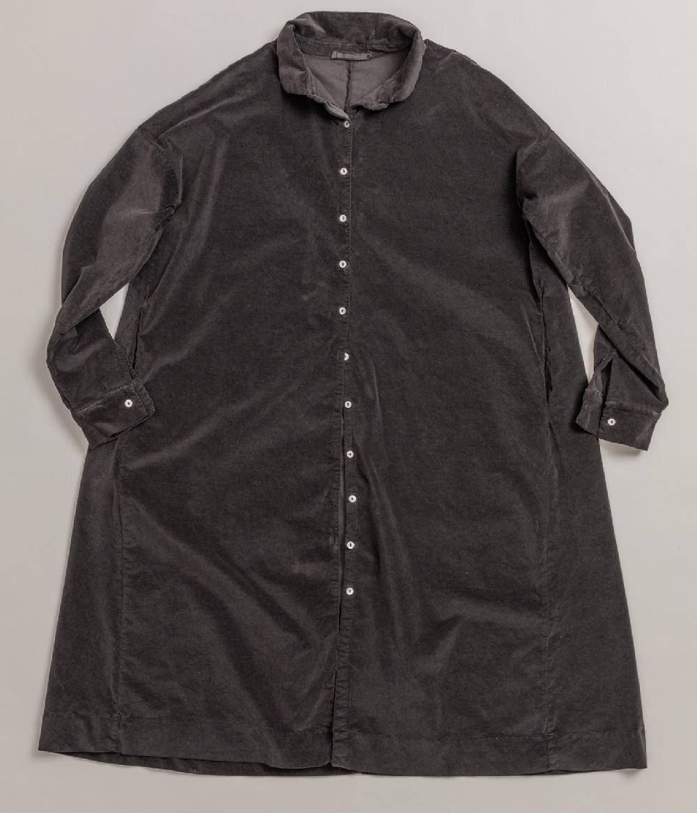 Album Di Famiglia art. 21W31_131 VELVET COLLAR DRESS (S-L) Offerta speciale della fabbrica